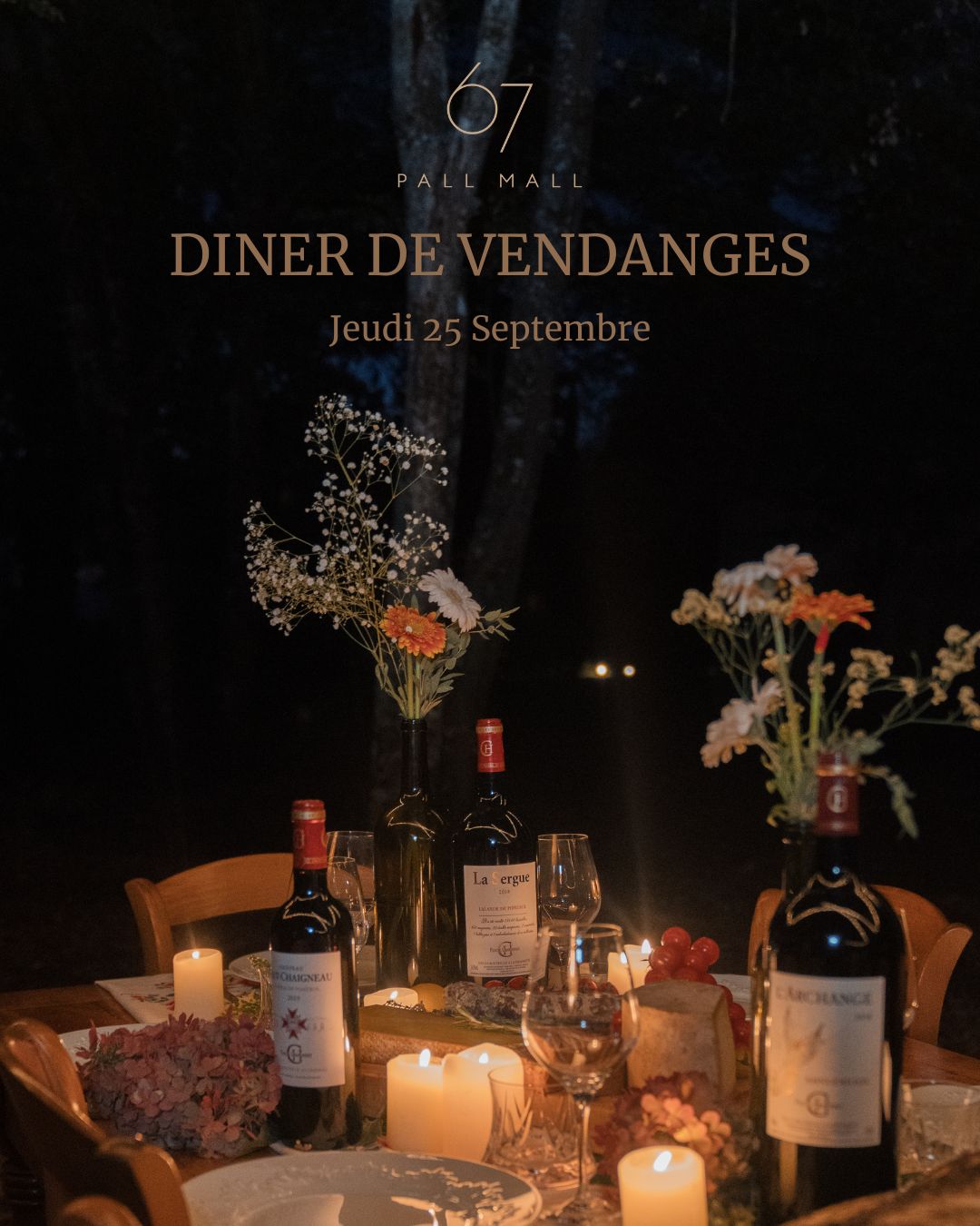 Le dîner de vendanges du 67 Pall Mall